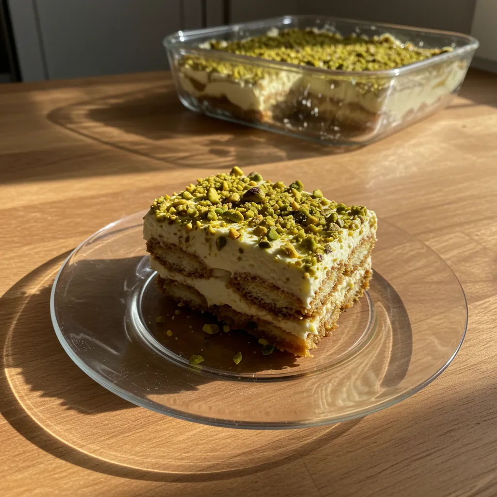 Delicious Pistachio Tiramisu: Tonight's Elegant Italian Dessert Masterpiece
